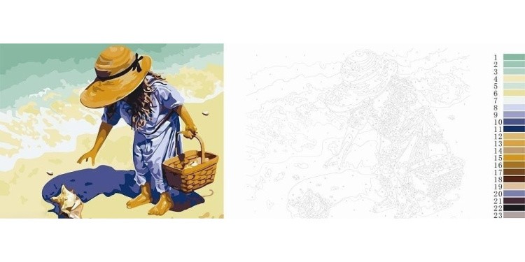 Картина по номерам «На пляж, за ракушками!» — картинка 3