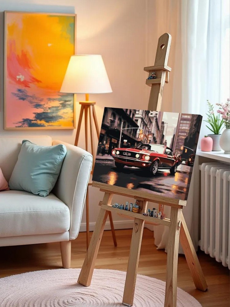 Картина по номерам «Машины: Маслкар на улице в Нью Йорке» — картинка 9