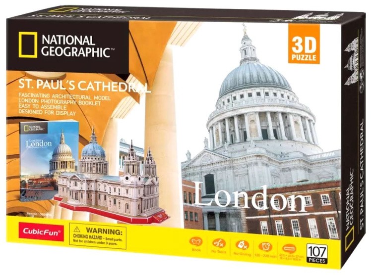 3D пазл CubicFun «National Geographic. Собор Святого Павла» — картинка 4