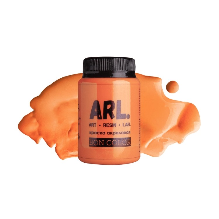 Краска акриловая ARL BON COLOR Морковный фреш 100 мл, Art Resin LAB