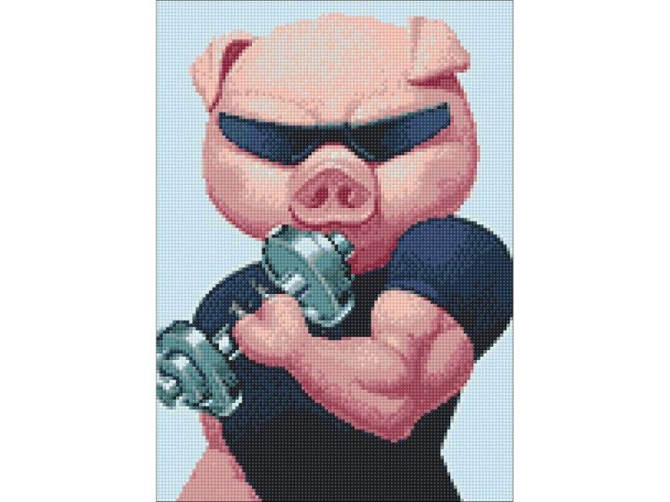 Алмазная вышивка «Силач» — картинка 2