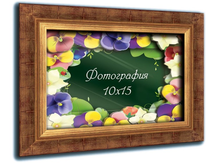 Объемная фоторамка «Фиалки» — картинка 2