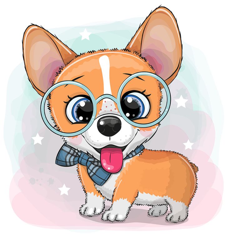 Алмазная вышивка «Щенок корги» — картинка 2