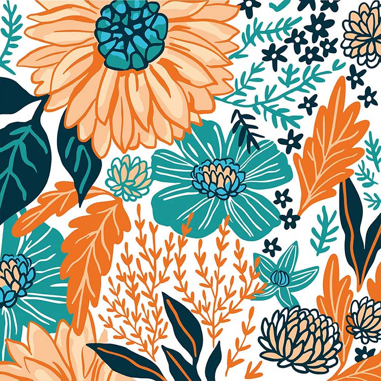 Раскраска на декоративной наволочке «Летняя поляна», Фрея — картинка 2