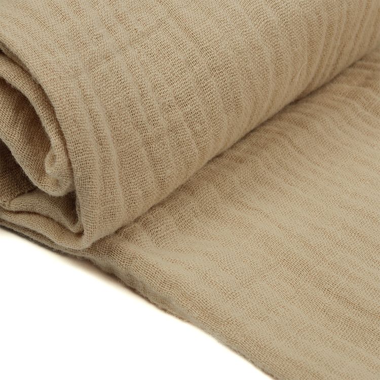 Ткань Муслин, 1 м х 130 см, 125 г/м², цвет: бежевый, TBY — картинка 4