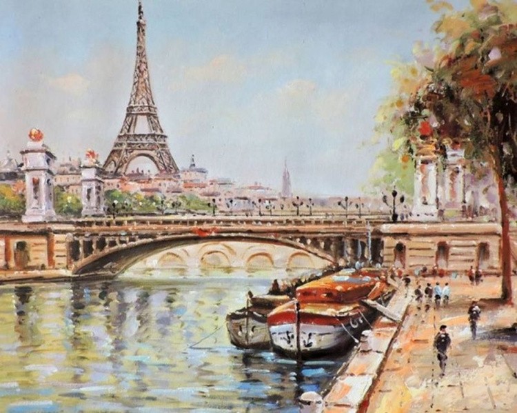 Картина по номерам «Старый Париж»