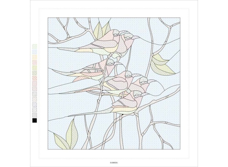 Картина по номерам «Птички» — картинка 4