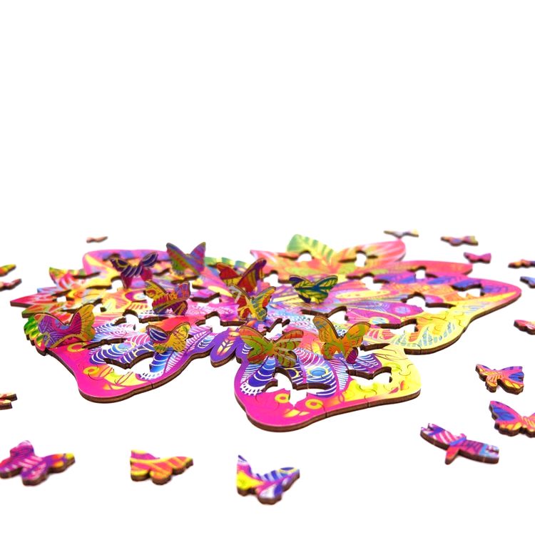 Деревянный пазл Wood Trick «Драгоценная бабочка» — картинка 5