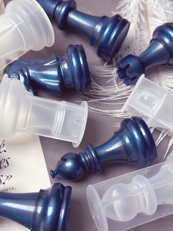 Силиконовые молды - Шахматные фигуры большие, 16 молдов — картинка 5