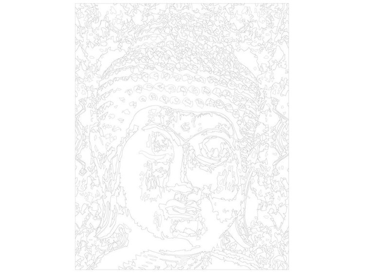 Картина по номерам «Лик Будды» — картинка 3