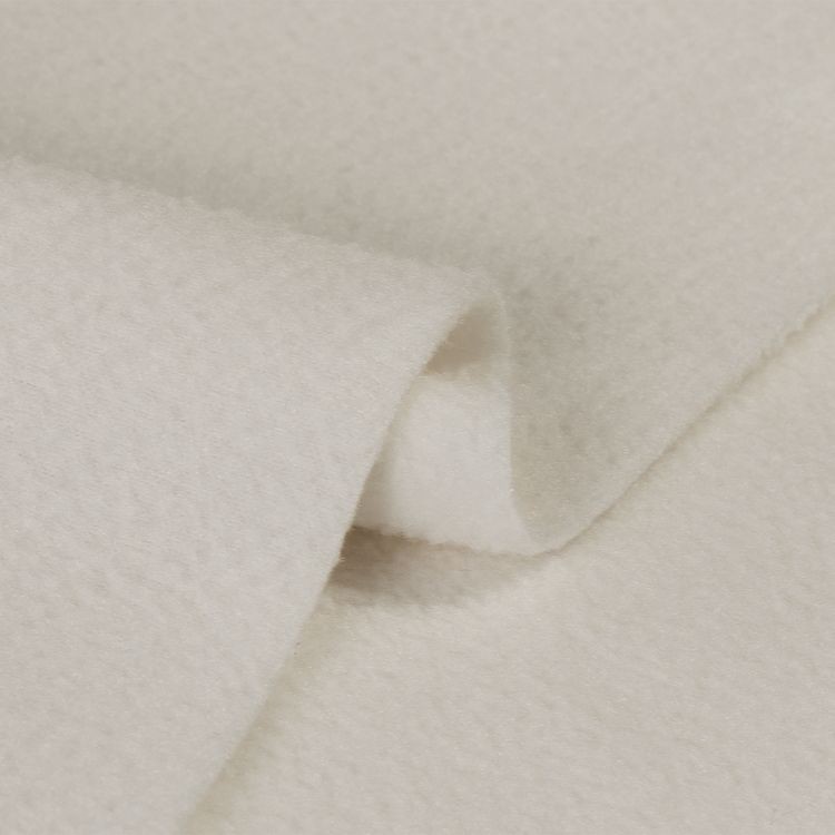 Ткань флис двусторонний, 2 м x 150 см, 240 г/м², цвет: айвори, TBY — картинка 5