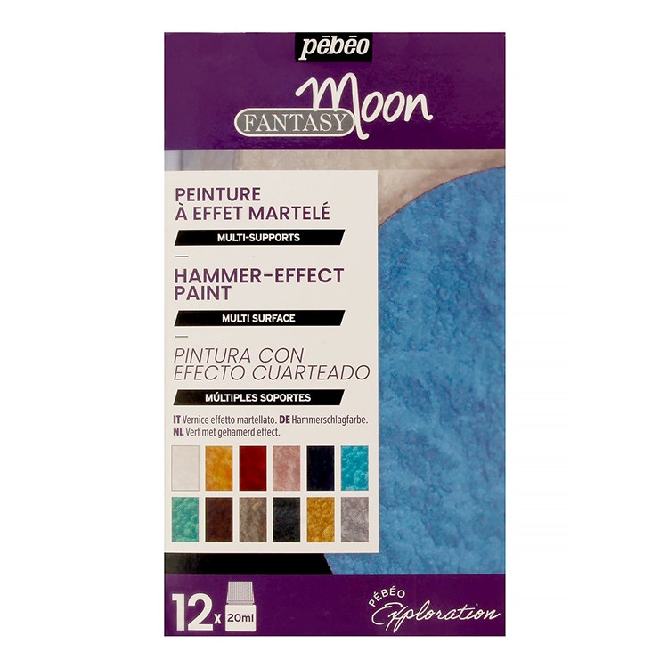 Набор красок Pebeo Fantasy Moon «Исследование» с фактурным эффектом, 12 цв. — картинка 2