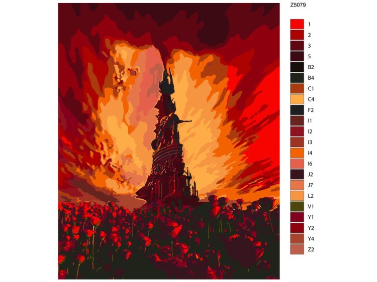 Картина по номерам «Тёмная башня» — картинка 2