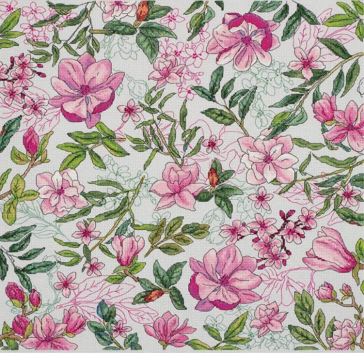 Набор для вышивания «Подушка. Магнолия» — картинка 2