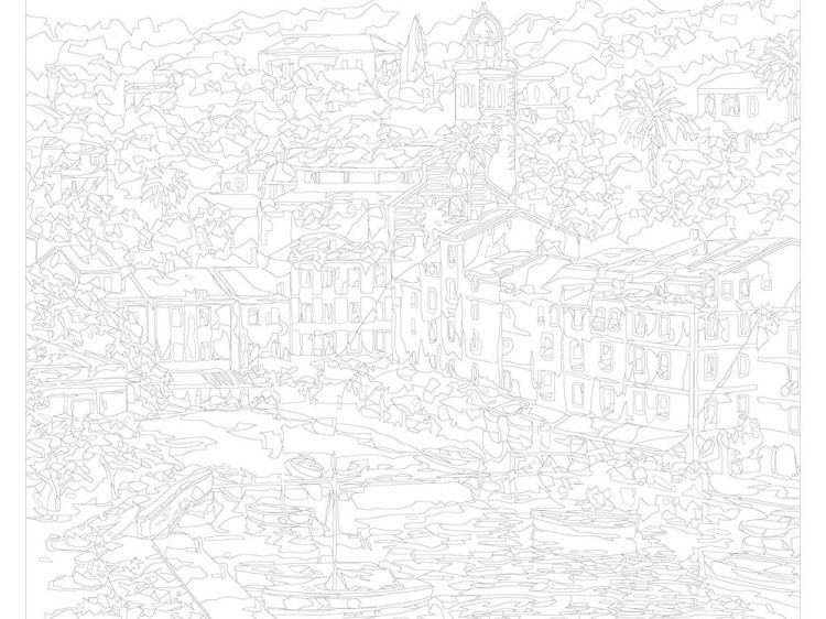 Картина по номерам «Город в Средиземноморье» — картинка 3