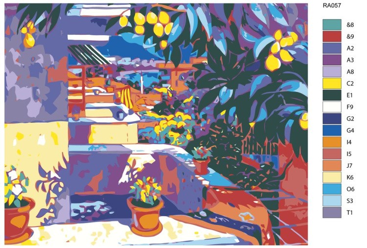 Картина по номерам «Яркий полдень» — картинка 2