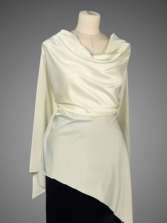 Ткань шелк Армани, 5 м, ширина 150 см, 90 г/м², цвет: 73 молочный (аивори), TBY — картинка 6