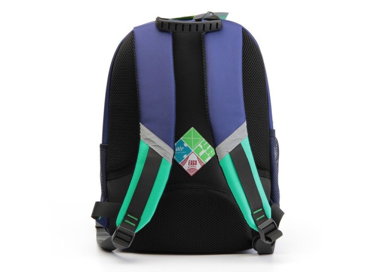 Рюкзак 4ALL Kids с битами, сине-зеленый — картинка 4