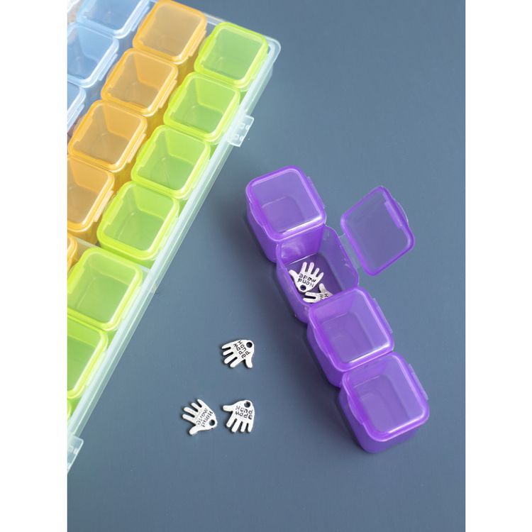 Контейнер для бисера (56 баночек), 7 цв. — картинка 6