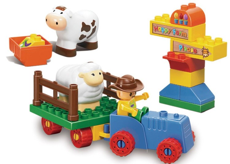 Конструктор «Веселая ферма», 46 деталей — картинка 2