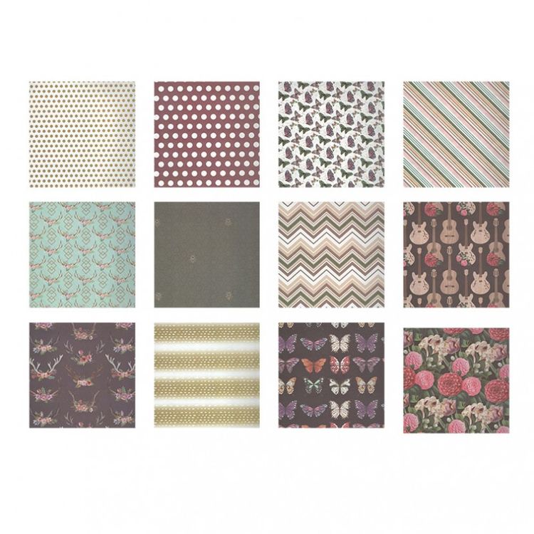 Набор бумаги для скрапбукинга «Музыка цвета» 30,5x30,5см — картинка 20