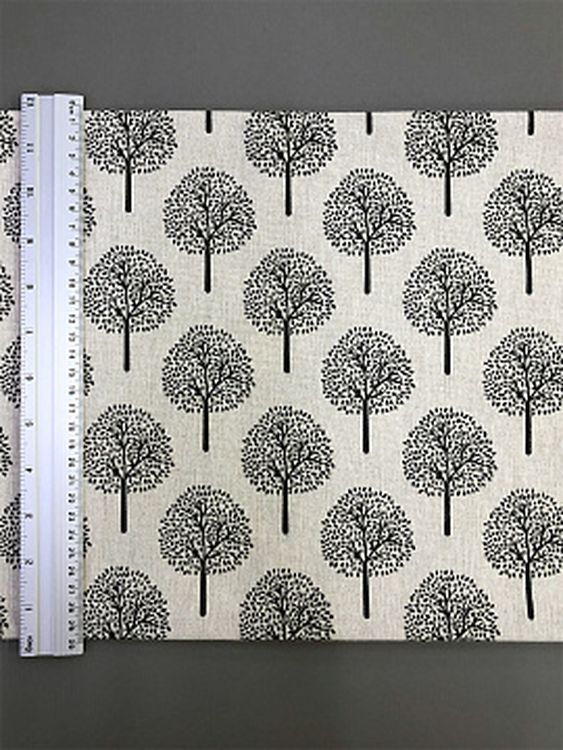 Ткань льняная, 3 м x 150 см, 140 г/м², цвет: молочный, растительный принт, TBY — картинка 6