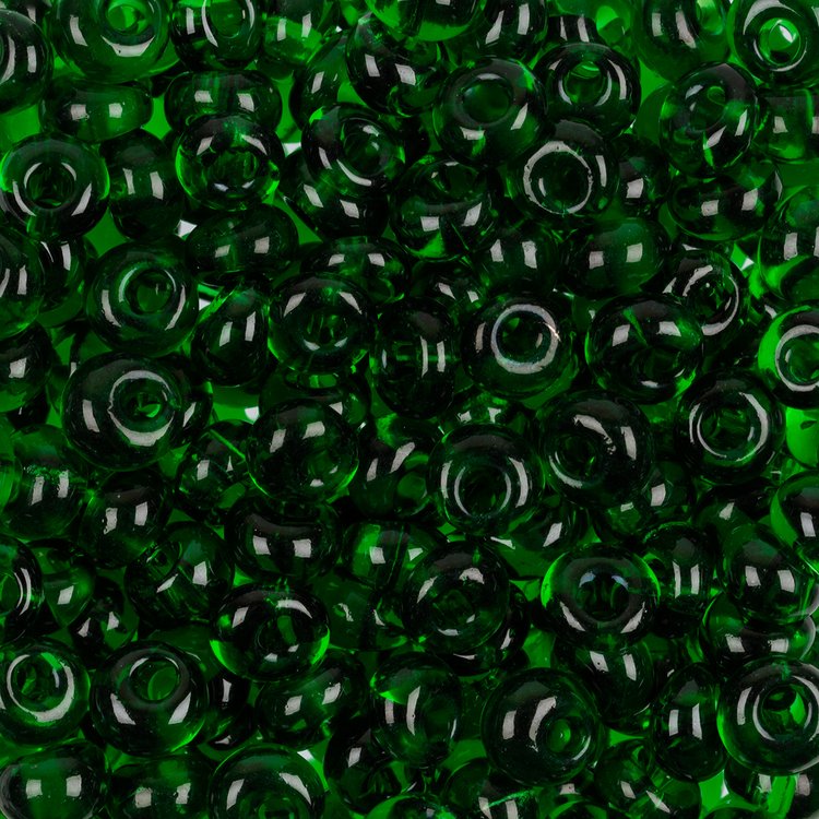 Бисер Чехия DROPS 311-11001 6 мм 02/0, 50 г, цвет: 50060 зеленый