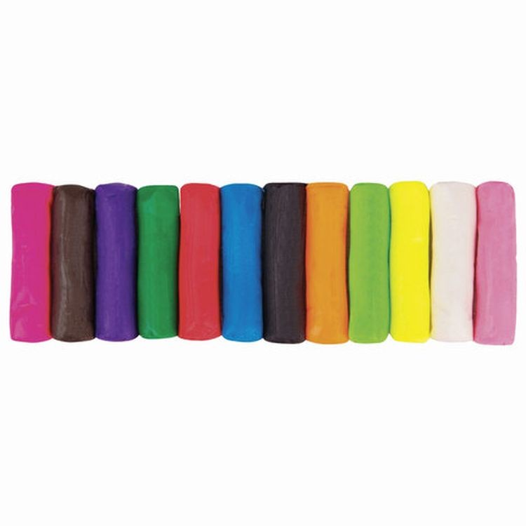 Пластилин на растительной основе (тесто для лепки) ПИФАГОР, 12 цветов, 360 г — картинка 4