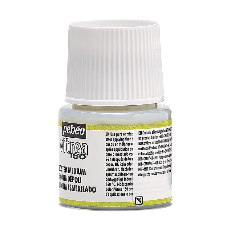 Медиум матовый для красок по стеклу под обжиг Vitrea 160, Pebeo — картинка 3