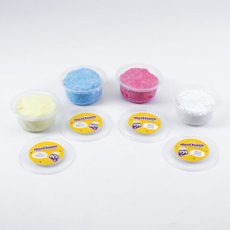 Пластилин шариковый Юнландия «Юнландик по лесу идет», 4 цвета по 75 мл, застывающий, 105022 — картинка 4