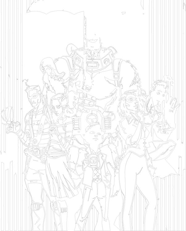 Картина по номерам «Академия Амбрелла: Герои Комикс» — картинка 3