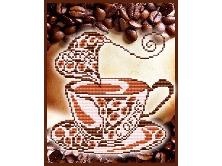 Рисунок на ткани «Ароматный кофе»