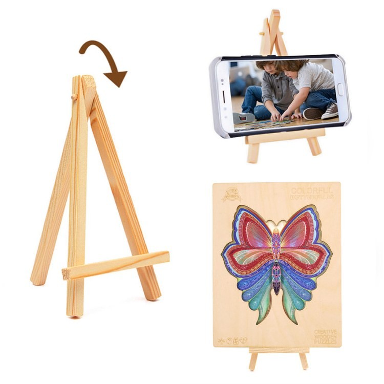 Деревянные пазлы «Разноцветная Бабочка M», Woodbests — картинка 7