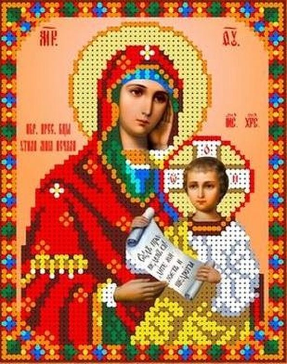 Рисунок на ткани «Богородица Утоли моя печали»