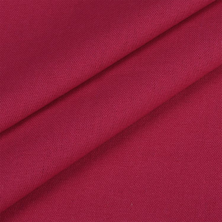 Ткань льняная, 200 г/м², 5 м x 140 см, цвет: малина, TBY — картинка 3