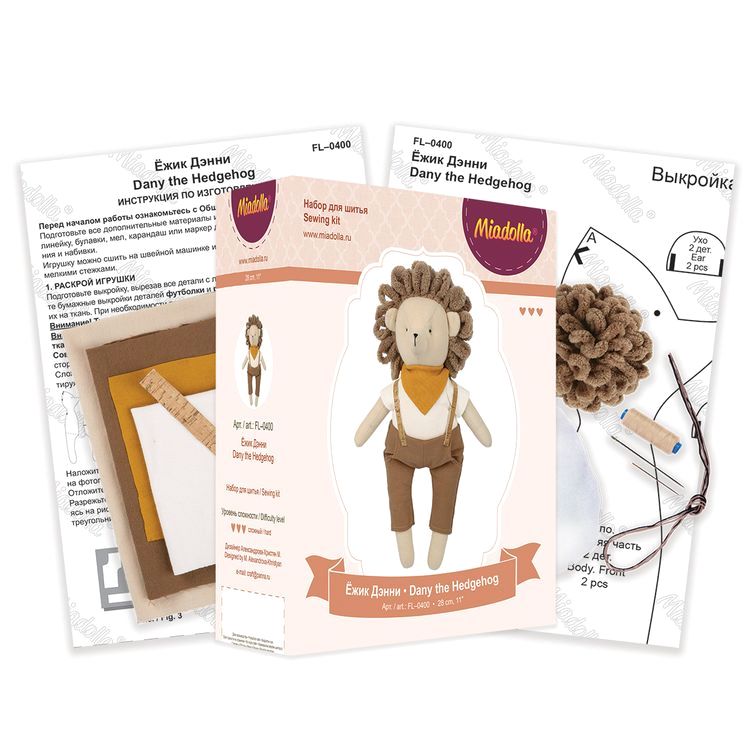 Набор для шитья «Ежик Дэнни» — картинка 3