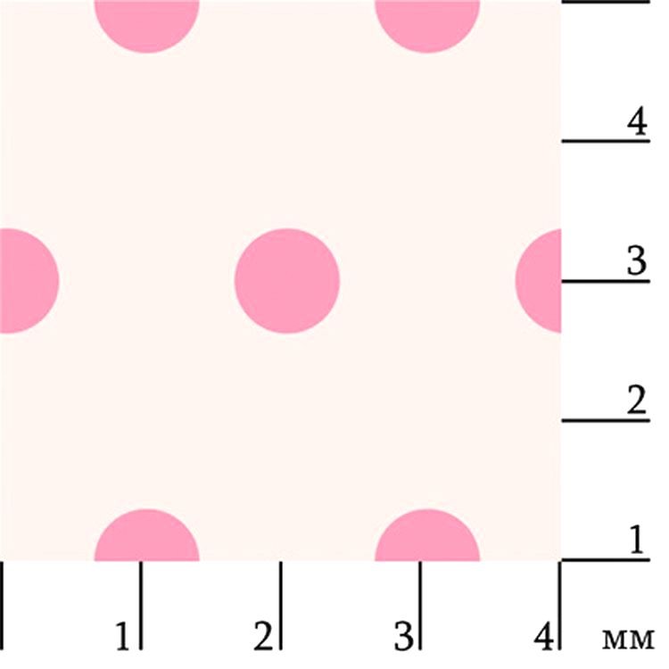 Ткань для пэчворка «БАБУШКИН СУНДУЧОК», 50x55 см, 140 г/м2, 100% хлопок, цвет: БС-30 мелкий горох, бледно-розовый, Peppy — картинка 2