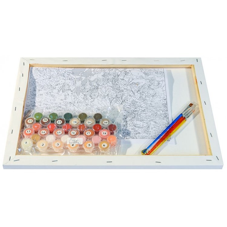 Картина по номерам «Букет маков» — картинка 3