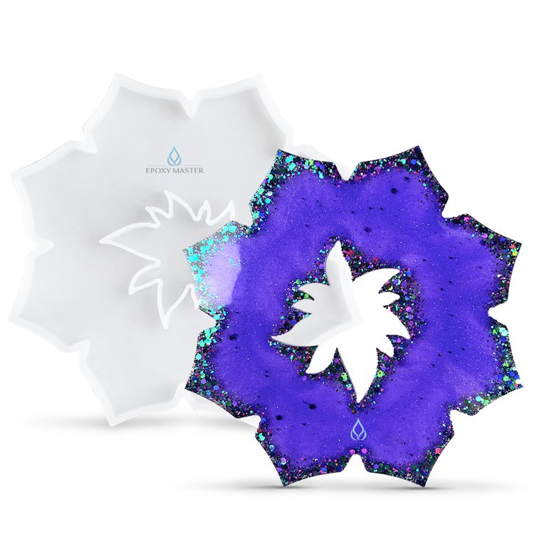 Силиконовый молд - Коастер цветок, 20 см — картинка 2