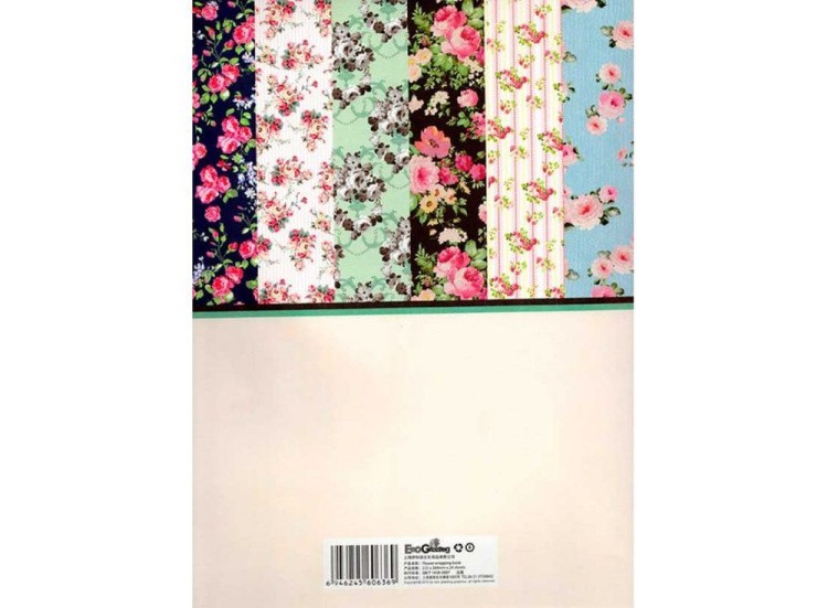 Набор упаковочной бумаги «Цветочный принт» — картинка 2