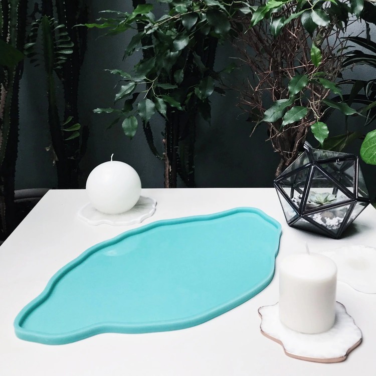 Силиконовый молд в виде среза камня - сырная тарелка, модель№6, Craftsmen.store — картинка 3