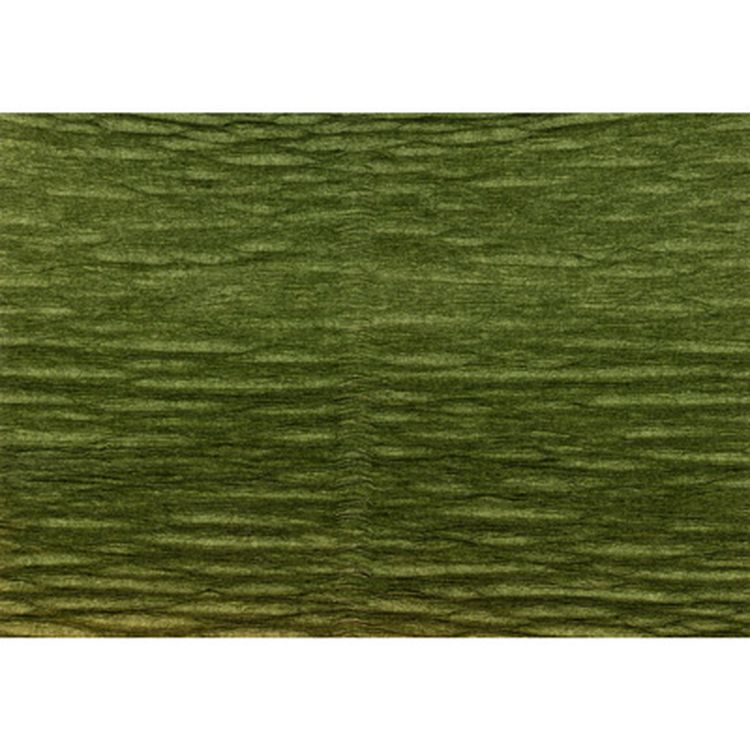 Гофрированная бумага 2,5 м, 17А8 черепахово-зеленый