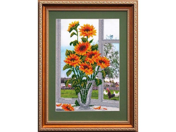 Набор вышивки бисером «Солнышко на окне» — картинка 2