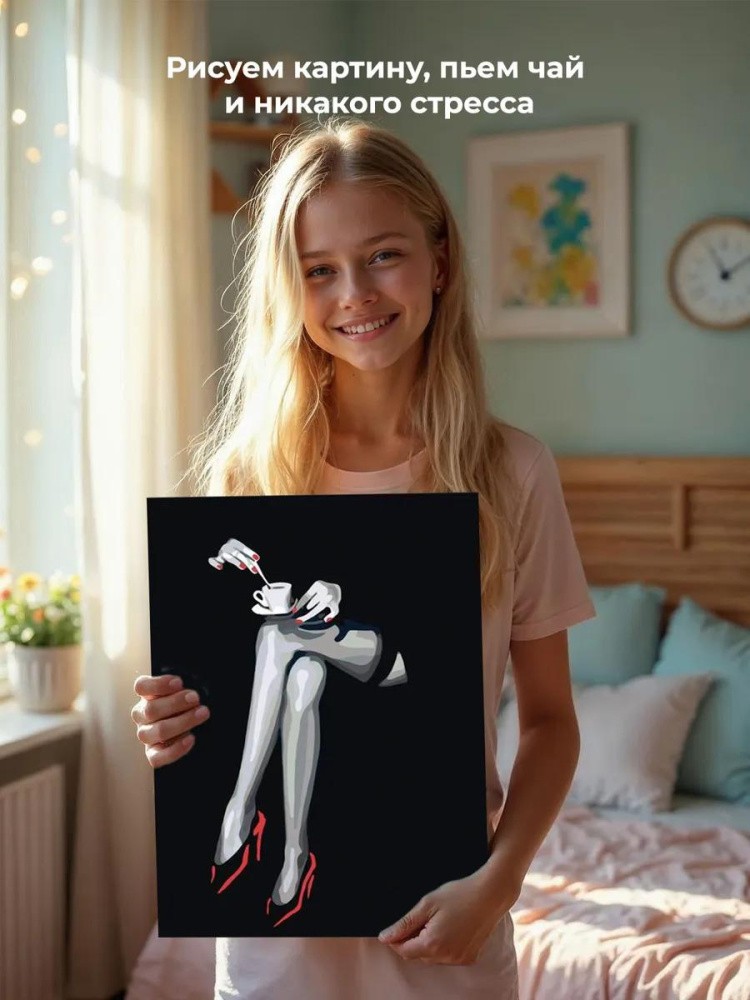 Картина по номерам «Ножки» — картинка 7