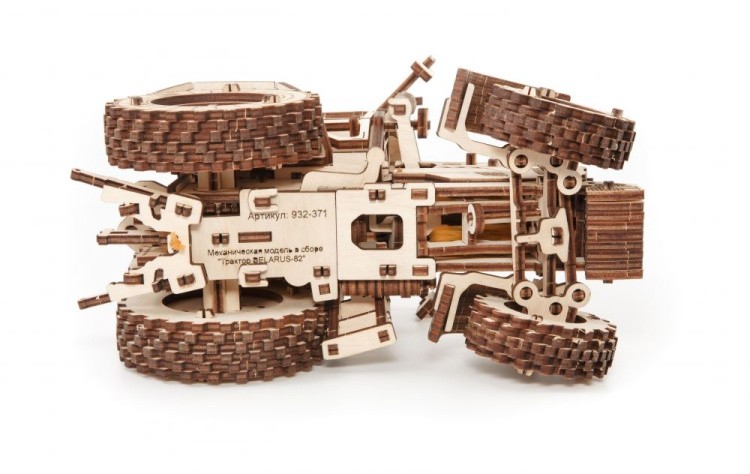 Сборная модель Трактор Беларус 82, 259 элементов, Eco Wood Art — картинка 4