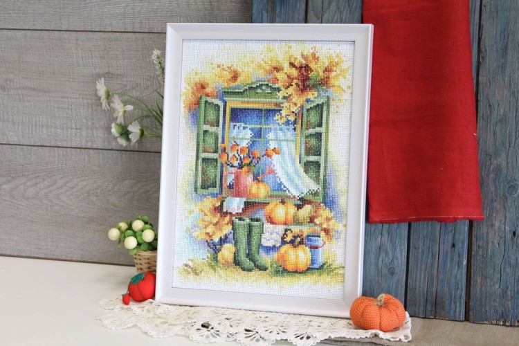 Алмазная вышивка «Осень на пороге» — картинка 2