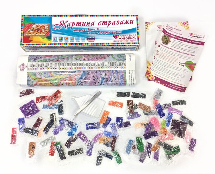 Алмазная вышивка «Плюшевые медвежата» — картинка 3