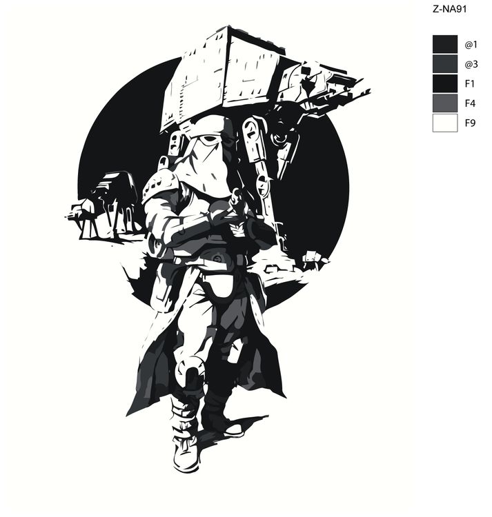 Картина по номерам «Звездные войны-5» — картинка 2