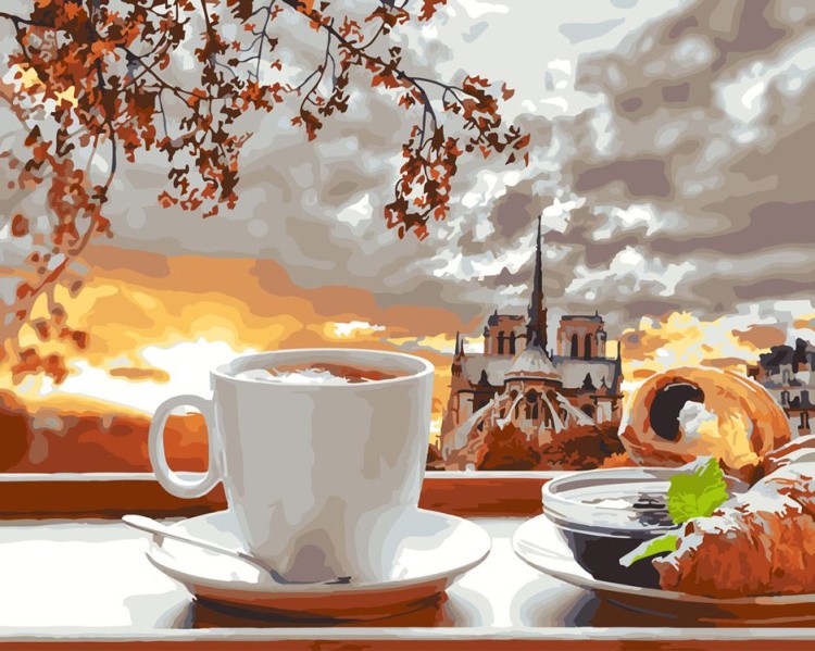 Картина по номерам «Романтический завтрак»