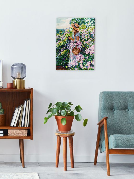 Алмазная вышивка «В цветущем саду» — картинка 3